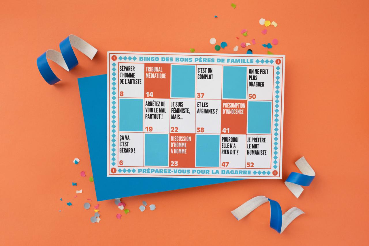 PACK DE 3 BINGOS BAGARRE - BLEU + JAUNE + VERT