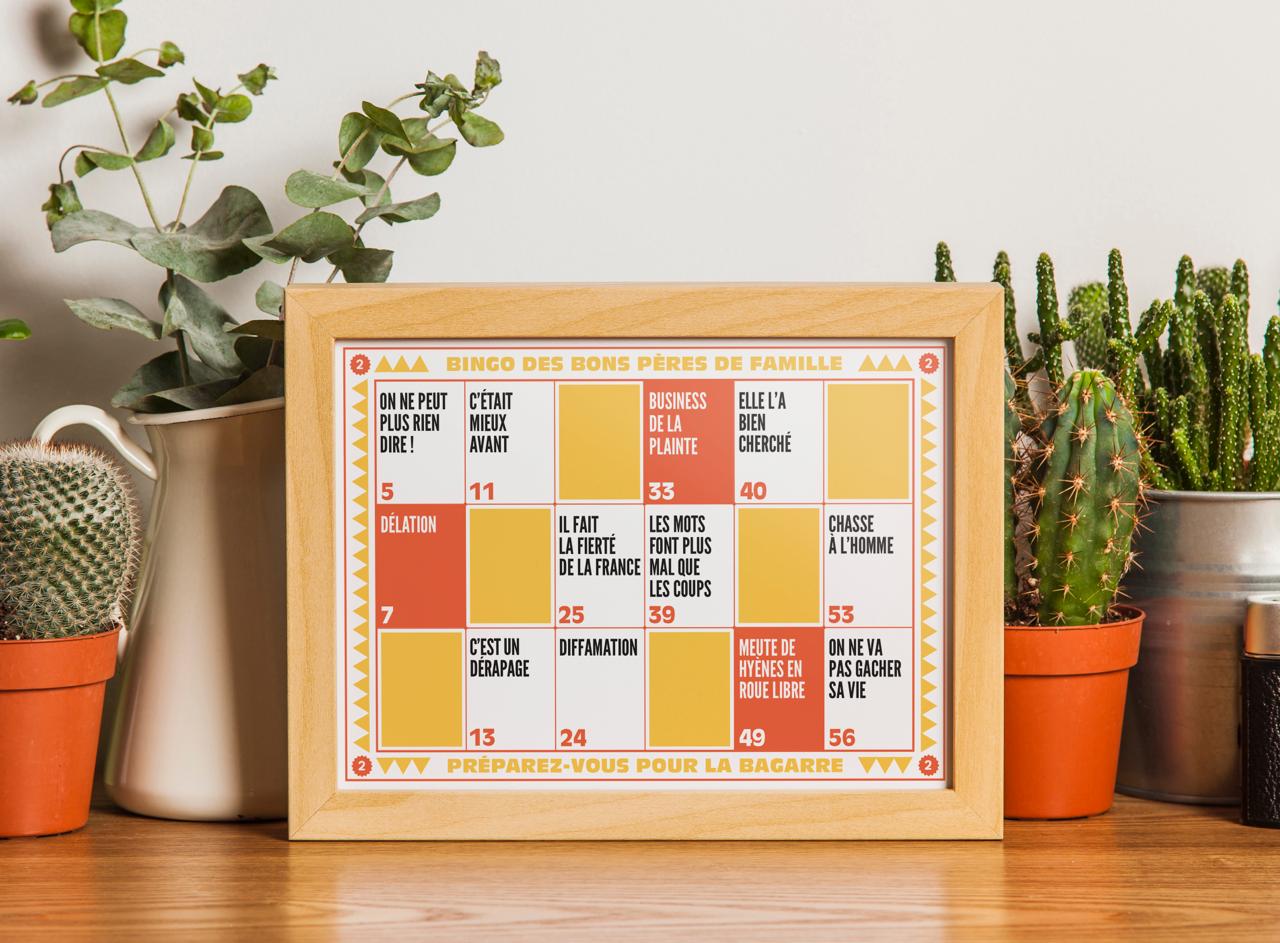 BINGO DES BONS PÈRES DE FAMILLE - JAUNE