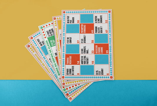 PACK DE 3 BINGOS BAGARRE - BLEU + JAUNE + VERT