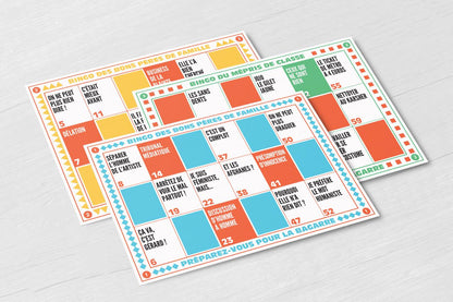 PACK DE 3 BINGOS BAGARRE - BLEU + JAUNE + VERT