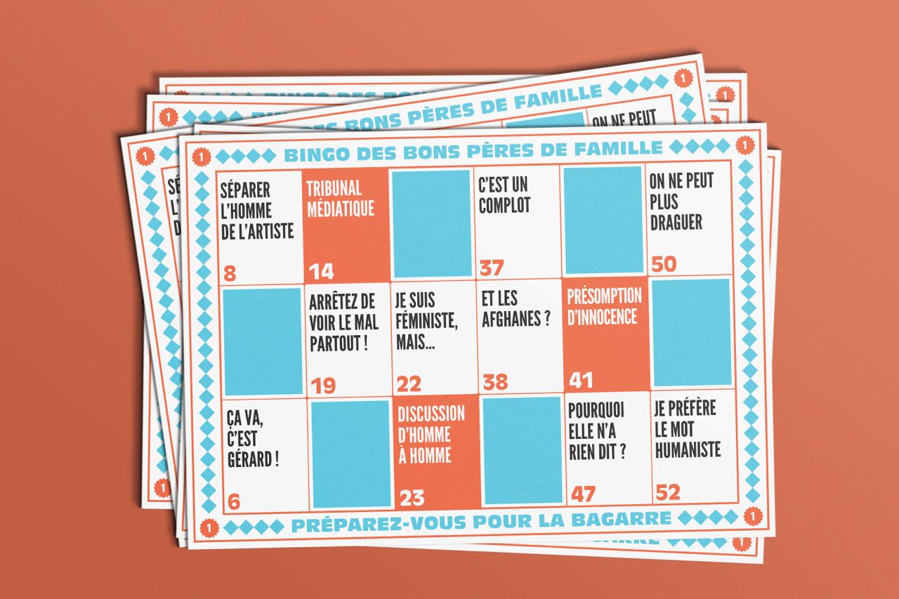 BINGO DES BONS PÈRES DE FAMILLE - BLEU