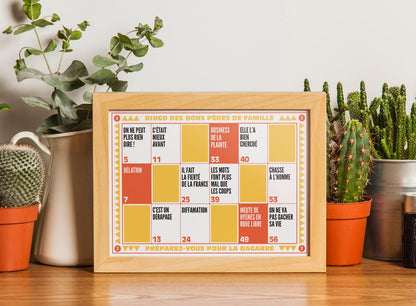 BINGO DES BONS PÈRES DE FAMILLE - JAUNE