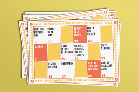 BINGO DES BONS PÈRES DE FAMILLE - JAUNE